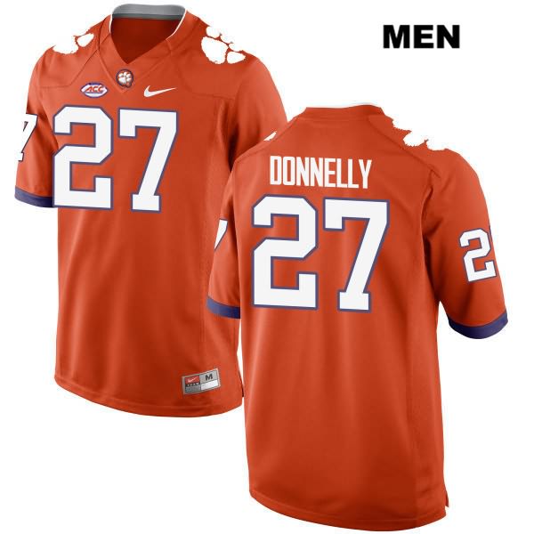 Men's Clemson Tigers #27 Carson Donnelly Stitched Orange Authentic Style 2 Nike NCAA College Football Jersey RPO7746CO
